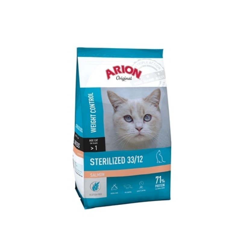 ARION original Sterilized Cat med laks 7,5 kg.