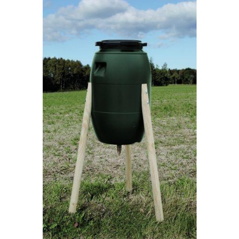 Fodertønde/foderautomat med spiral 60L