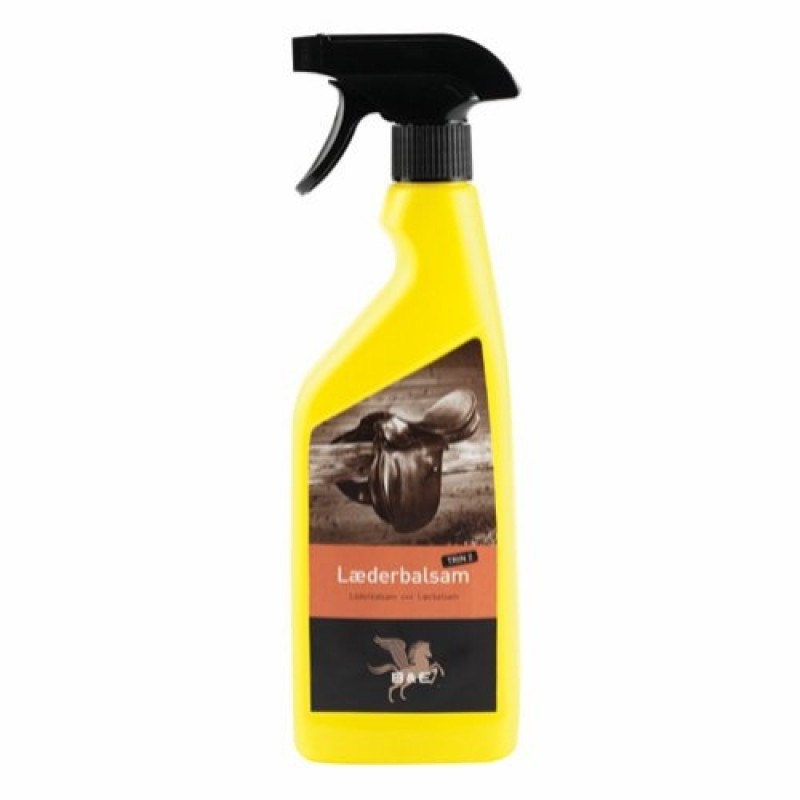 Læderbalsam på spray.