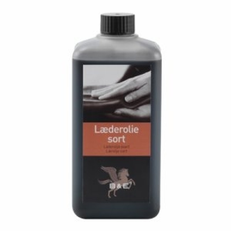 Sort læderolie 500 ml.