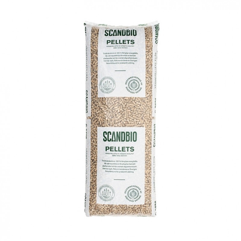 Scandbio Premium 6 mm træpiller 16kg, 896 kg
