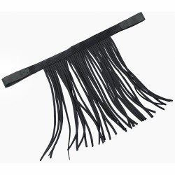 Fluepandebånd med velcro i sort.