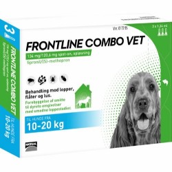Frontline combo vet til hunde mellem 10 og 20 kg.